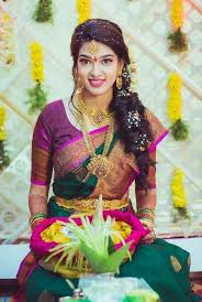 From a perfect bridal makeup to hairstyle we have a pool of inspirational pictures of south indian hairstyles and makeup for the south indian bride. 36 Gold Bracelet Accessories For Beautiful Women With Feminine Clothes Vialaven Com South Indian Wedding Hairstyles South Indian Bride Wedding Saree Collection