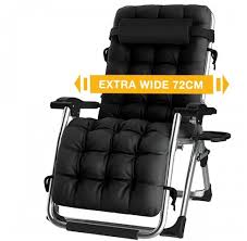 See more ideas about zero gravity chair, chair, zero gravity. Reclining Zero Gravity Chair With Cup Holder Extra Wide Adjustable Lounger Chair For Patio Garden Beach Pool With Cushions Support