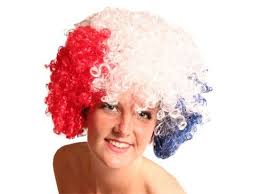 Peluca de aficionados de fútbol, peluca de aficionados de deportes, peluca  de aficionados de fútbol, peluca de aficionados de fútbol