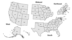 Connecticut (09) maine (23) massachusetts (25) new hampshire (33) rhode island (44). Fig B Map Of The Four Census Regions Of The United States Download Scientific Diagram