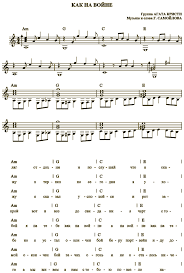 агата кристи я на тебе как на войне текст Agata Kristi Na Tebe Kak Na Vojne Akkordy