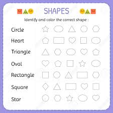 From simple circles to more complex shapes like quadrilaterals, students of all ages will enjoy this masterful mix of dynamic. Worksheet Book Identify And Color Thet Shape Learn Shapes Geometric Figures Preschool Or Kindergarten Wo Worksheets Colors Learning Samsfriedchickenanddonuts