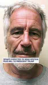 After months of anticipation, the Senate is expected to receive the  House-passed version of the Jeffrey Epstein files bill and pass it along to  President Trump Wednesday morning. Read more:  https://abcnews.visitlink.me/0Wkz18