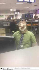 This Dmv Employee Dressed Up As A Sloth On Halloween Halloween Costumes For Work Halloween Costumes Costumes For Work