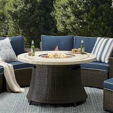 Pasadena Stone Top Fire Table Frontgate In 2020 Fire Table Outdoor Furniture Outdoor Furniture Sets