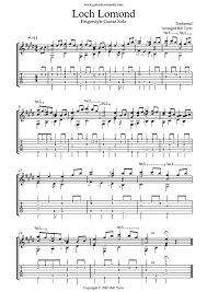Choral sample of loch lomond. Loch Lomond Traditional Scotish Song Arranged For Classical Guitar Solo By Bill Tyers