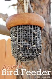 Acorn Bird Feeder Tutorial Tried True Creative Diy Bird Feeder Bird Feeders Unique Bird Feeders