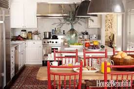 Green wallpapers with red apples for country style kitchen decor. 14 Red Kitchen Decor Ideas Decorating A Red Kitchen