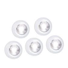 5 Pack Led Battery Powered Wireless Night Light Stick Tap Touch Lamp Stick On Push Light For Closets Cabinets Count Wireless Night Light Touch Lamp Led Stick