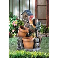 Rooster Water Fountain Water Fountains Outdoor Garden Water Fountains Fountains Outdoor