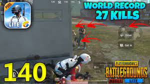 Pubg Mobile Lite 27 Kills Solo Squad World Record Gameplay Youtube