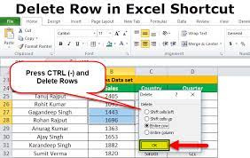 Filter the data to get the subset. Quickly Delete Row Shortcut In Excel Excel Examples