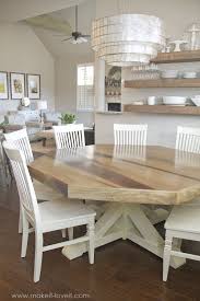 Diy Octagon Dining Room Table With A Farmhouse Base Diy Dining Dining Room Design Farmhouse Dining Room