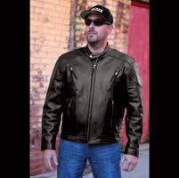 Interstate Men S Jax Touring Black Leather Jacket I1048 2x