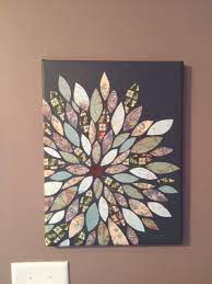 Looking for some best diy wall art ideas that will create more prominent statements of interior wall decor? Can Use Any Kind Of Fabric Or Scrapbook Paper Crafts Diy Canvas Art Diy Wall Art