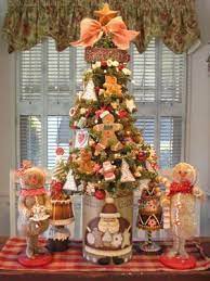Peppermint and gingerbread themed christmas tree for the breakfast room and kitchen… there were two of these small trees on the veranda, one on either side of the door. Gingerbread Theme Decorations Wild Country Fine Arts