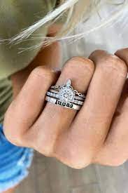 Personalized Wedding Stacks Beautiful Wedding Rings Wedding Ring Sets Pretty Jewellery