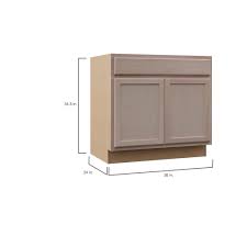 Hampton Bay Hampton Assembled 36x34 5x24 In Sink Base Kitchen Cabinet In Unfinished Beech Ksb36 Uf The Home Depot Solid Wood Doors Wood Door Frame Solid Oak Doors