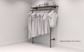 Handmade Urban Industrial Coat Rail Scaffold Clothing Rack Etsy Clothing Rack Open Wardrobe Urban Industrial