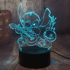 Guitar lesson (tutorial) p a t r e o n ▻ www.patreon.com/letsplayguitar f a c e b o o k. Cute Cartoon Figure Stitch 3d Led Night Light Happy Stitch Playing The Guitar With Friends Scrump Baby Sleep Table Lamp Bedroom Decor Christmas Gift For Kids Boys Children Stitch Guitar Buy Online In