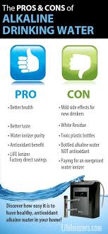 Alkaline Drinking Water Pros And Cons Alkaline Water Alkaline Water Benefits Water Ionizer
