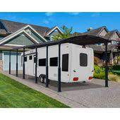 Palram Alpine 12700 12 Ft X 42 Ft Rv Carport And Shelter 705917 The Home Depot Rv Carports Carport Rv Shelter
