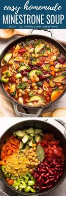 Minestrone Soup Recipe Minestrone Soup Easy Easy Soup Recipes Vegetarian Soup Recipes