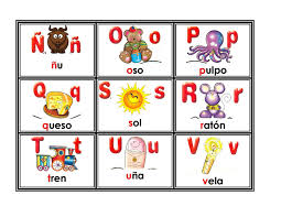 Alfabeto en mayúsculas, minúsculas y/o cursiva en tamaño a4 para imprimir. Loteria Del Abecedario 005 Abecedario Aprendizaje De Los Numeros Loterias Para Ninos