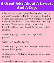What did one ocean say to the other ocean? A Great Joke About A Lawyer And A Cop Trivota Funny Humor Jokes Lol Lawyer Jokes Great Jokes Jokes