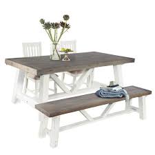 Medium Dorset Reclaimed Wood Trestle Table Dining Set Wood Trestle Table Reclaimed Wood Dining Table Dining Table Setting