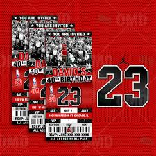 See more ideas about michael jordan birthday, basketball birthday, basketball birthday parties. Air Jordan Ticket Style Sports Party Invites Sports Invites