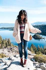 15 Hiking Outfits That Are Cute Af Society19 How To Wear Cardigan Trekking Outfit Women Hiking Outfit