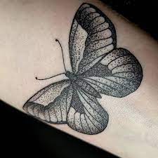Super Tiny Wrist With A Flutterby On It Tattoo Tattooer Ladytattooers Butter Stick And Poke Butterfly Butterfly Stick And Poke Stick And Poke Tattoo Butterfly