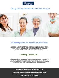 For specialty treatment and care, referrals can be made to community dentists. Pin On Primary Dental Care