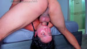 Hard throat fuck until bursting