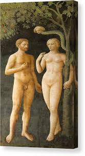 Temptation Of Adam And Eve Canvas Print / Canvas Art by Sheila Terry