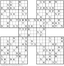 Come back every day for a fresh new online sudoku puzzle! 1001 Moderate Samurai Sudoku Puzzles Sudoku Puzzles Sudoku Sudoku Printable