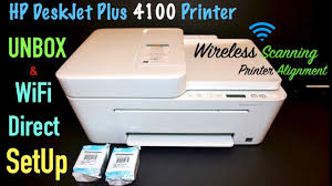 This wikihow teaches you how to connect a printer wired or wireless printer to your windows or mac computer. Hp Deskjet Plus 4100 Unbox Setup Wireless Scanning Tutorial Setup Ink Alignment Youtube