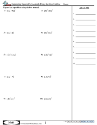 A polynomial function is a function comprised of more than one power function where the coefficients are assumed to not equal zero. Algebra Worksheets Free Distance Learning Worksheets And More Commoncoresheets