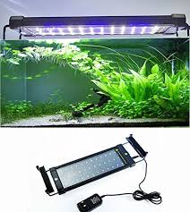 Amzdeal Fish Tank Light Led Aquarium Light With Extendable Bracket 11 8 19 6 Inch White And Blue Fish Tank Lights Aquarium Lighting Fish Tank