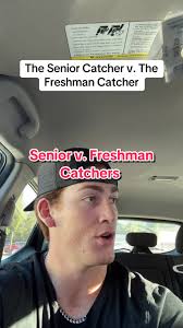 Freshmen catchers always need that senior catcher to teach them the  ropes😂These always turn into the best friendships tho #sports #catchers  #baseball #athletes