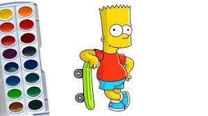 Supreme paris supreme bart squadron supreme state supreme court bart gets hit by a car bart allen. How To Draw Bart Simpson And Coloring Coloring Pages Of Simpsons Youtube