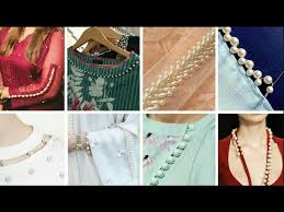Girls 2020 designer boutique style dress design ideas | दुकानदार भाइयो के लिए खास।boutique design. 101 à¤ªà¤° à¤² à¤² à¤¸ Lace Accessory Suit Designing Ideas For Salwar Kameez Kurti Pearl Bead Suit Designs Youtube