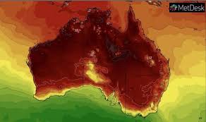 Australia Weather Map Oz Facing 40c Summer Scorcher As Nsw