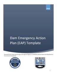 Dam Emergency Action Plan Eap Template Rhode Island Emergency Action Plan Template Pdf4pro