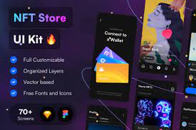 Nft Marketplace Ui Kit In Ux Ui Kits On Yellow Images Creative Store
