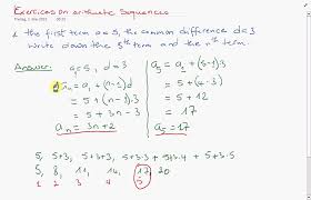 Tenorshare.net has been visited by 100k+ users in the past month Simple Ex On Finding The 5th And Nth Numbers Of An Arithmetic Sequence Video Dailymotion