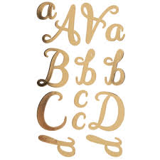 Gold Foil Script Letter Stickers Hobby Lobby 80785121