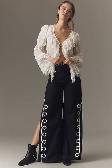 Mandinga Merlot High-Rise Pants | Anthropologie
