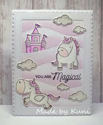 Birthday Card Ideas For Kids Unicorn Rainbow Unicorn Card Idea Unicorn Card Unicorn Birthday Cards Card Making Inspiration
